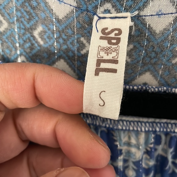 Spell and the gypsy designs oracle maxi dress gown kaftan boho lurex duster - Picture 13 of 17